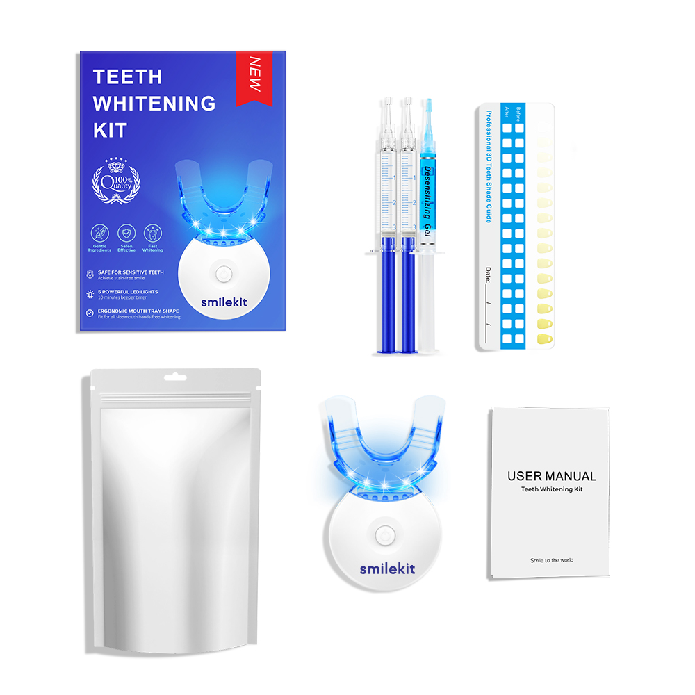 Teeth Whitening Mouthwash - Teeth Whitening Kit - 5X LED