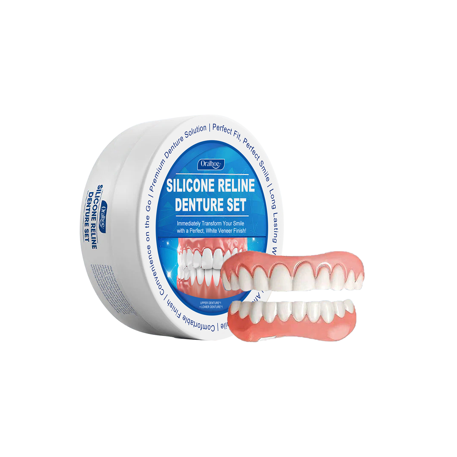 Soft Silicone Dentures Upper a - Teeth Whitening Mask recension och pris