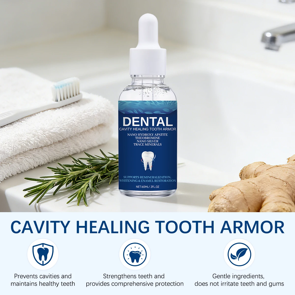 Whitening Tooth Serum 60ml Nan - Enamel Repair Serum recension och pris