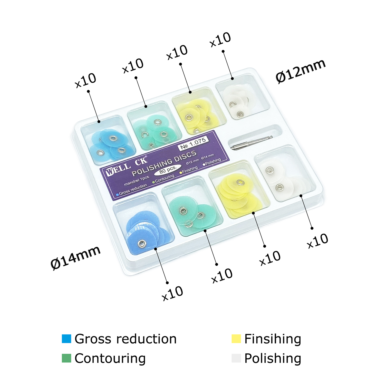 WELL CK 40/80Pcs Dental Polish - Whitening Teeth Dentist recension och pris