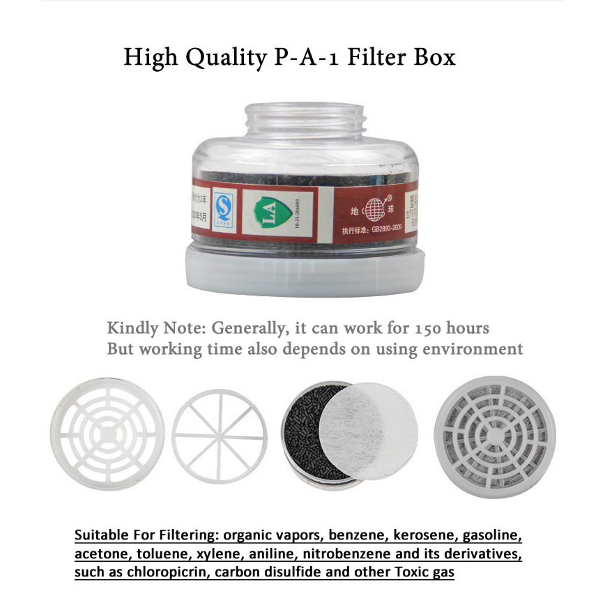 1pcs RD40 40mm Round Gas Mask  - Teeth Whitening Mask recension och pris