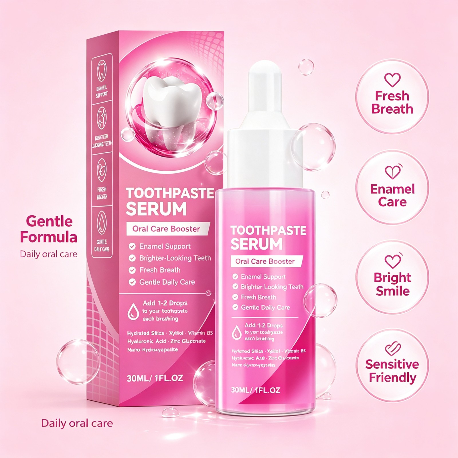 Nano Hydroxyapatite Toothpaste - Enamel Repair Serum recension och pris