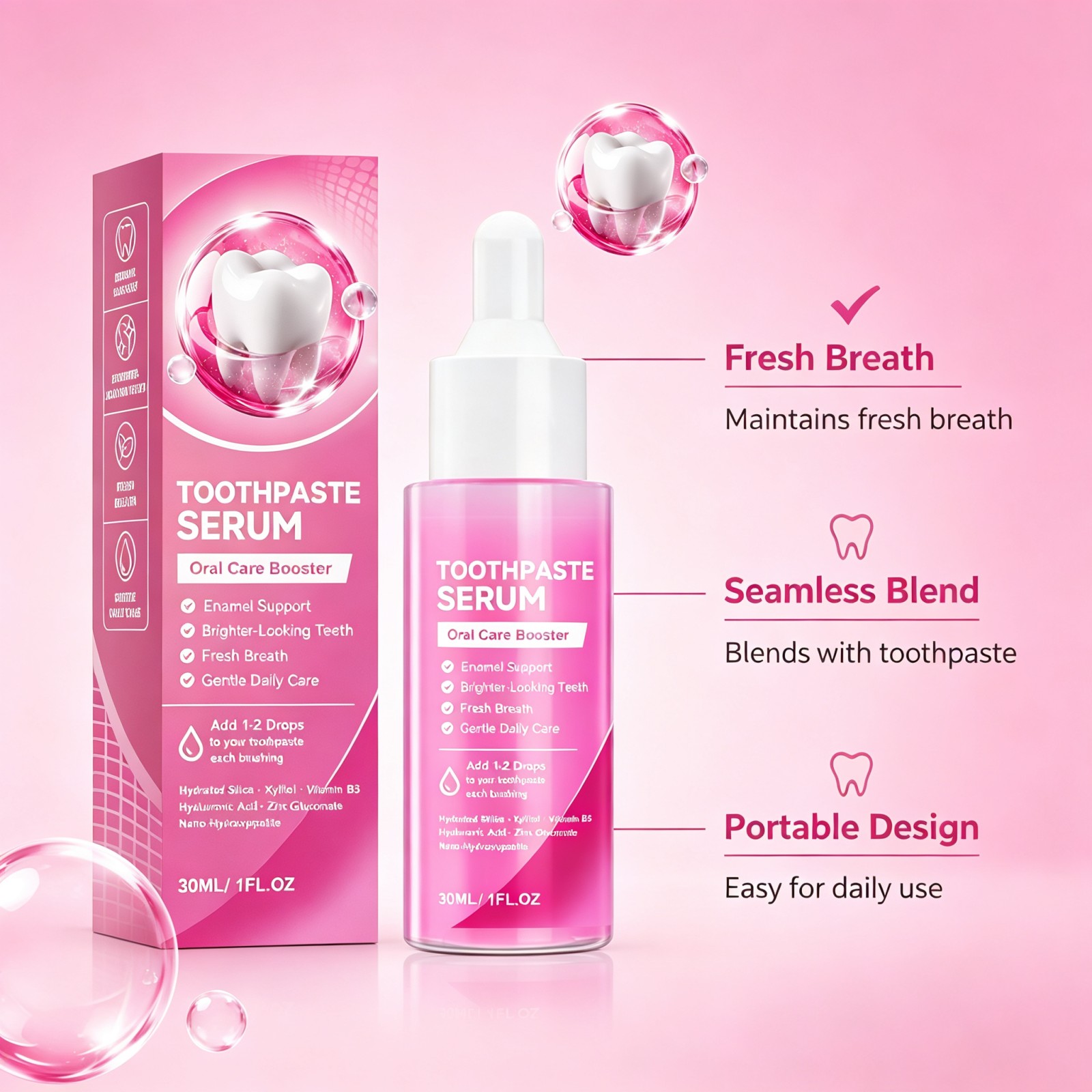 Nano Hydroxyapatite Toothpaste - Enamel Repair Serum recension och pris
