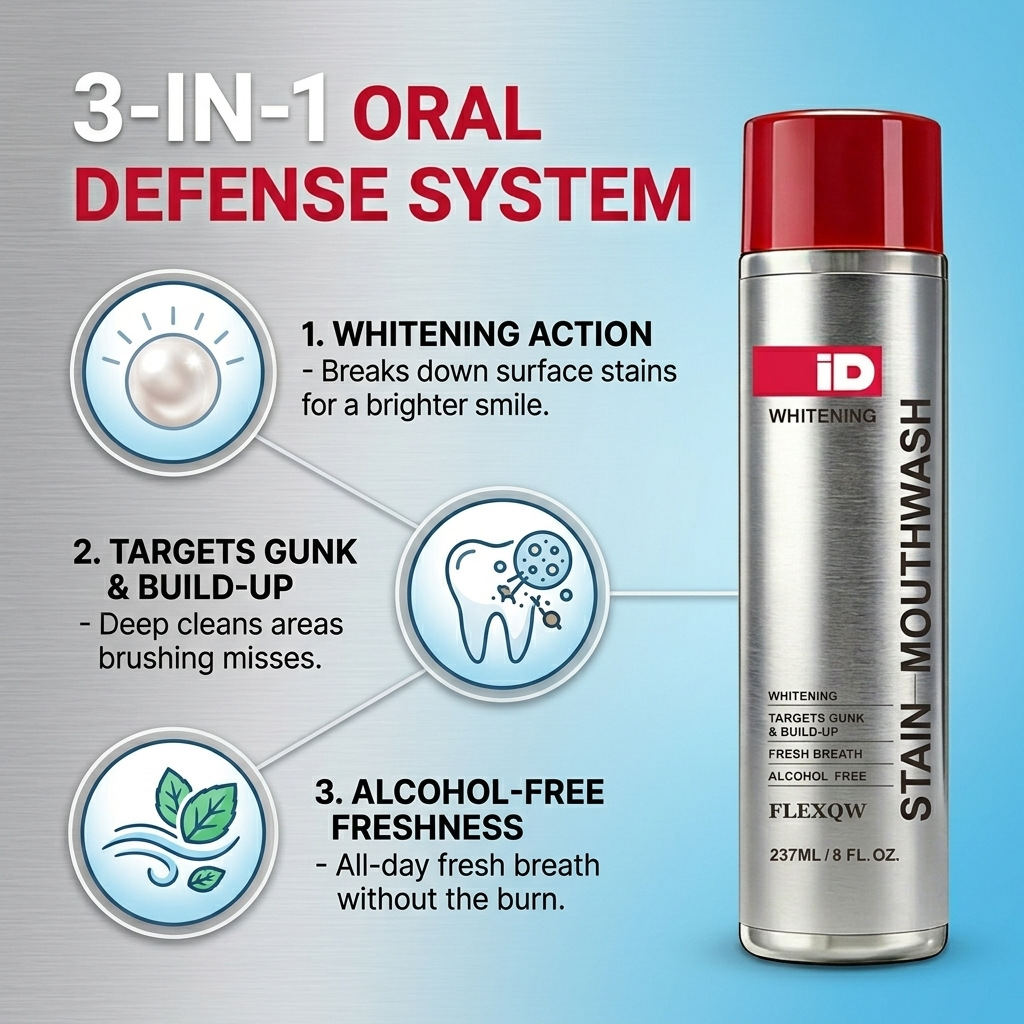 Hismile ID Whitening Stain Mou - Teeth Whitening Mouthwash recension och pris