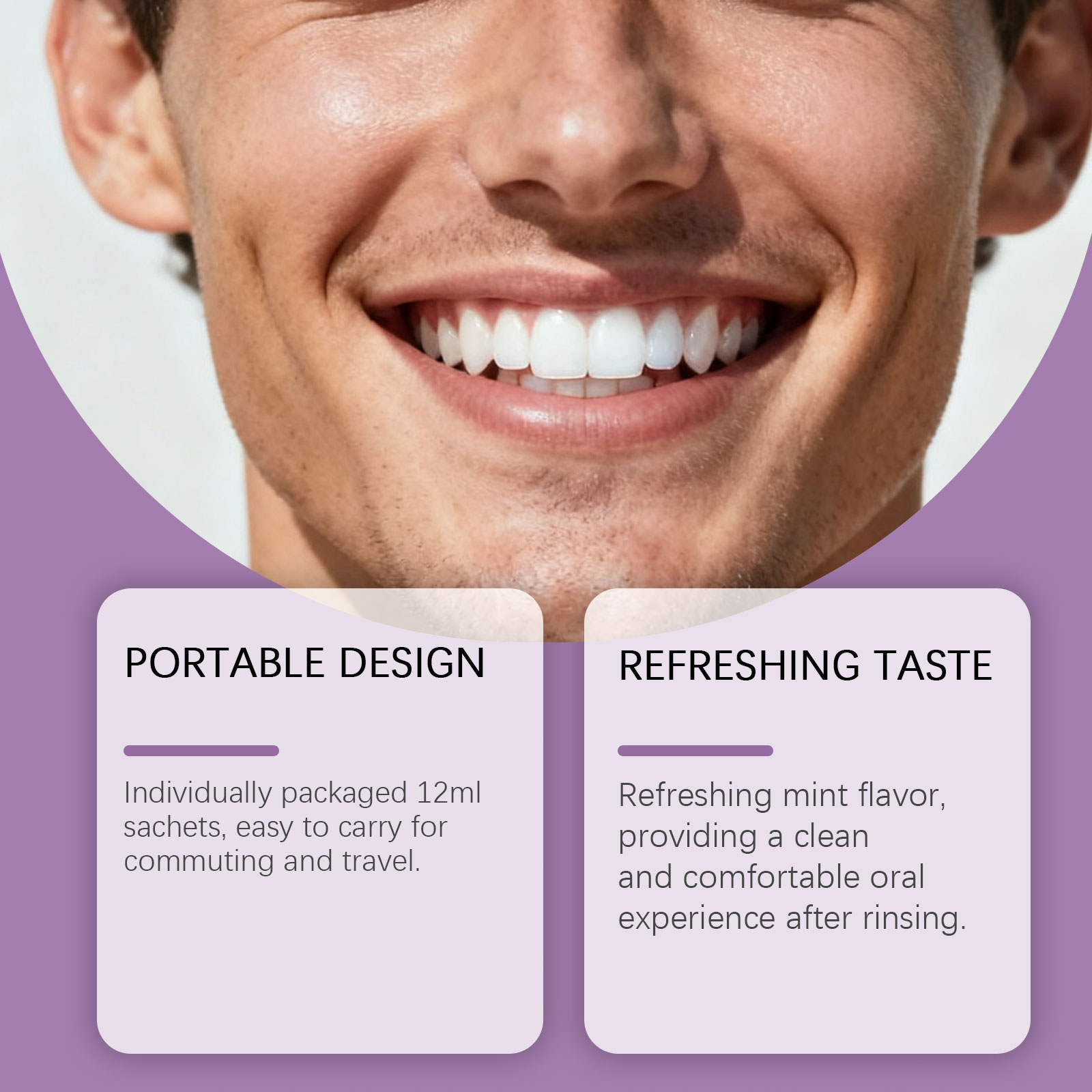 Purple Mouthwash For Teeth Whi - Teeth Whitening Xylitol Gum recension och pris