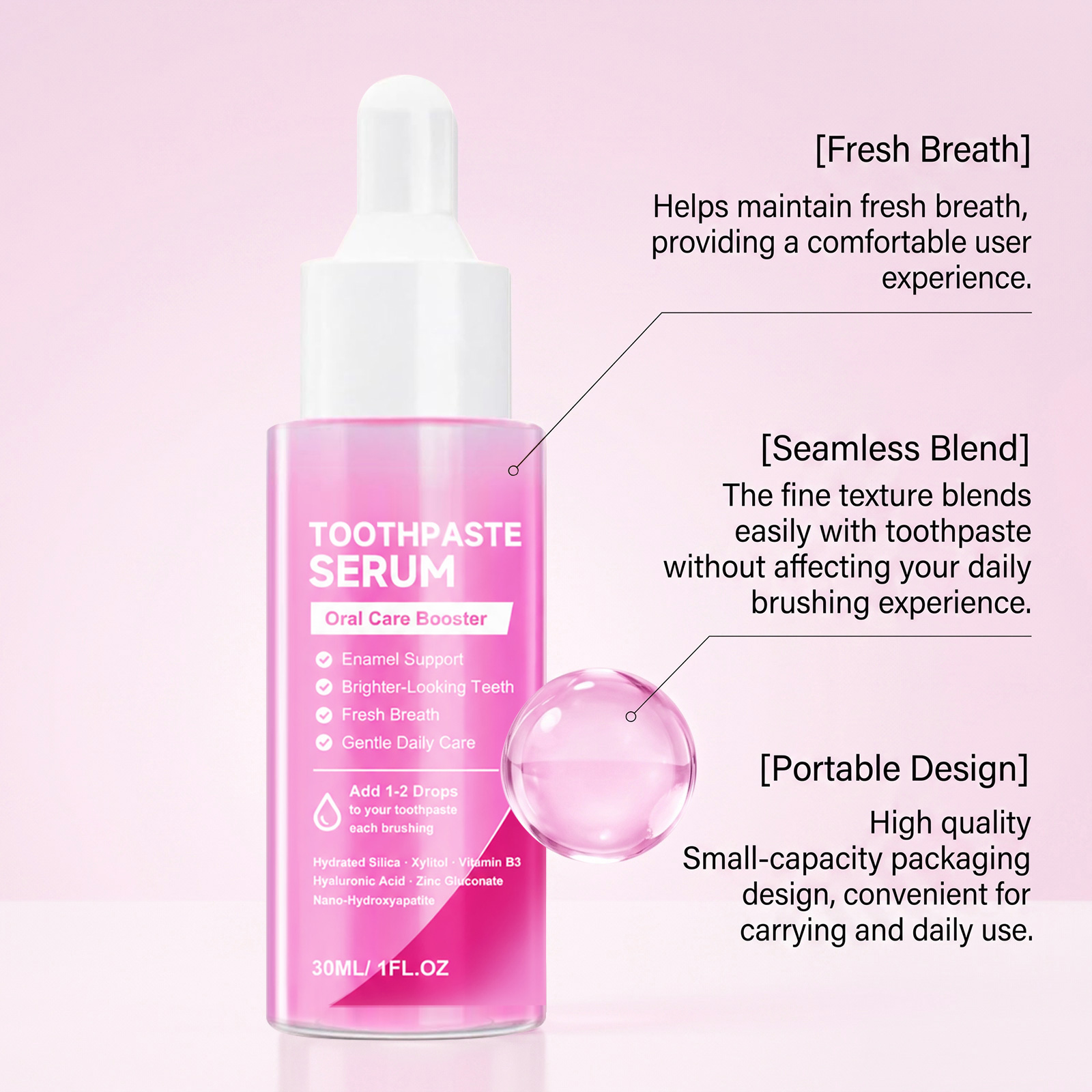 Teeth Care Liquid Oral Essence - Enamel Repair Serum recension och pris
