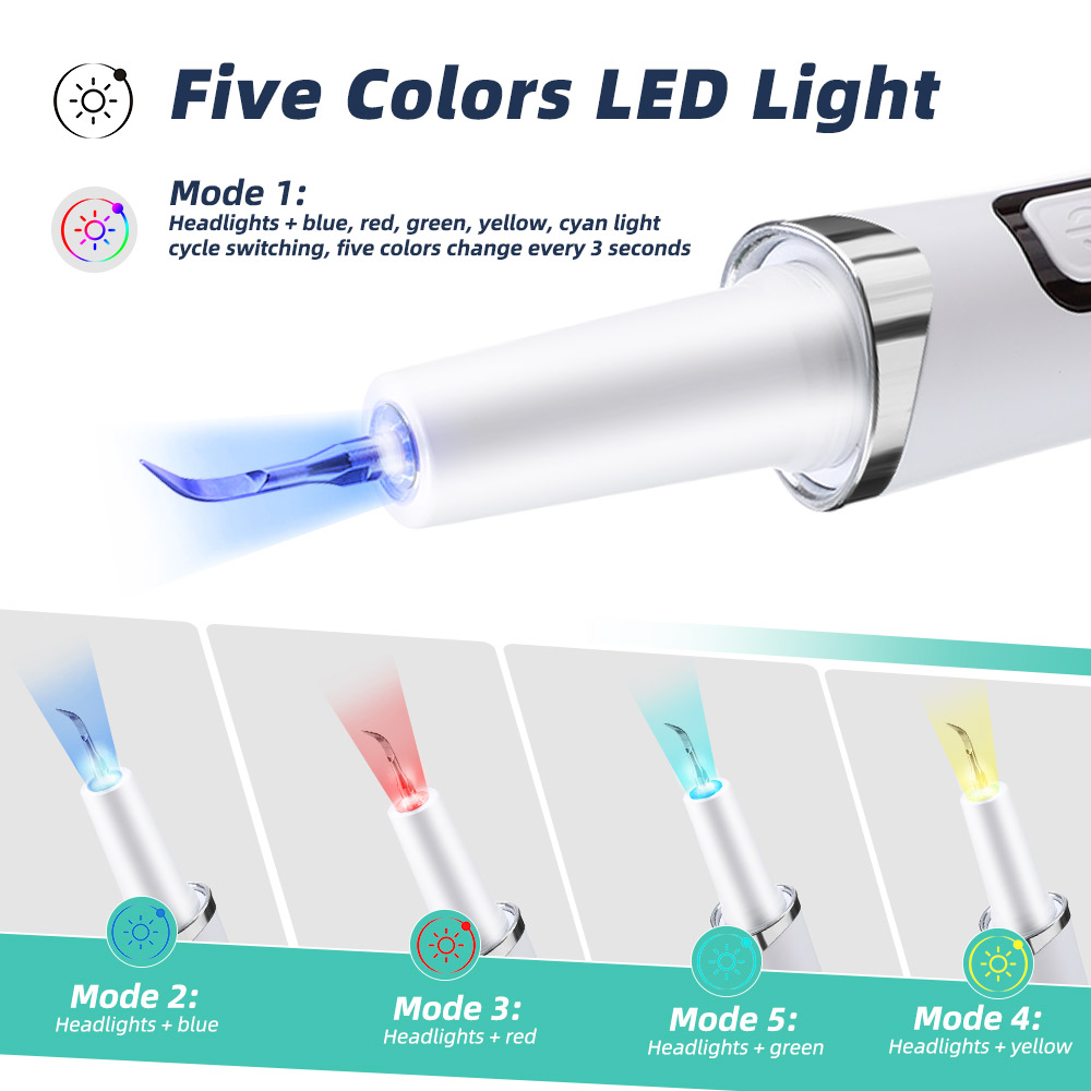 5 LED Light Ultrasonic Tooth C - Teeth Whitening Mouthwash recension och pris