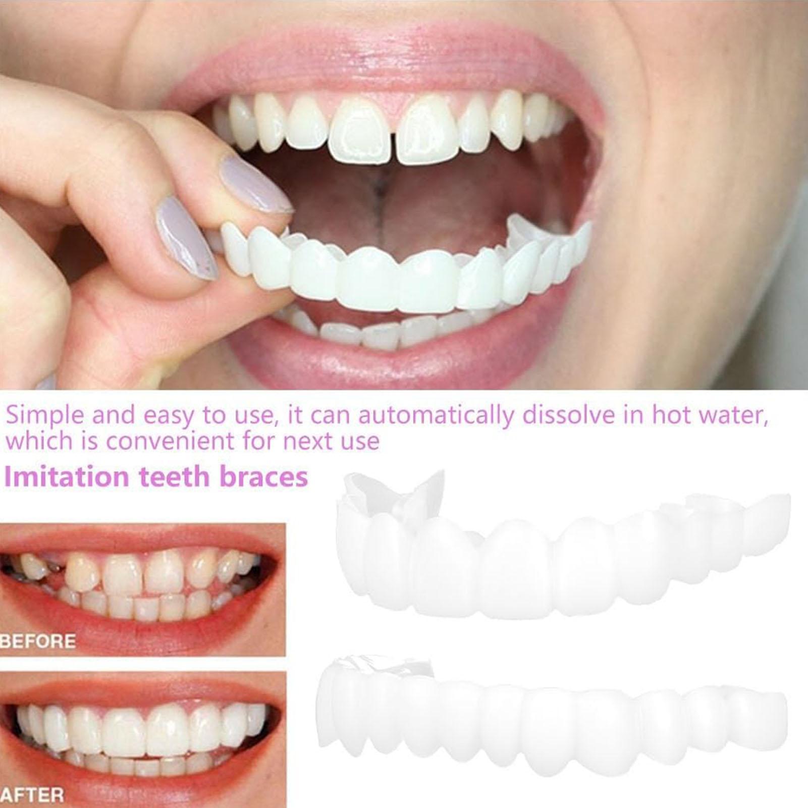 2pcs Men Women Temporary Teeth - Teeth Whitening Mask recension och pris